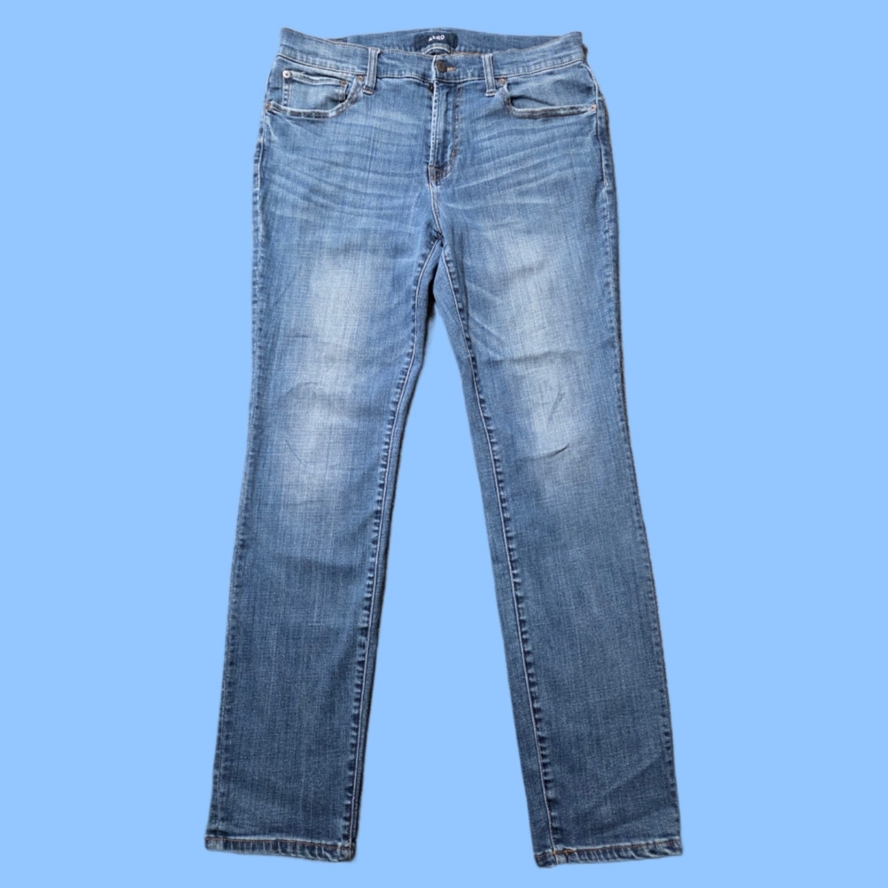 AERO Skinny 5 Pocket Blue Jeans Cotton Polyester Spandex Aeropostale 33 x 32